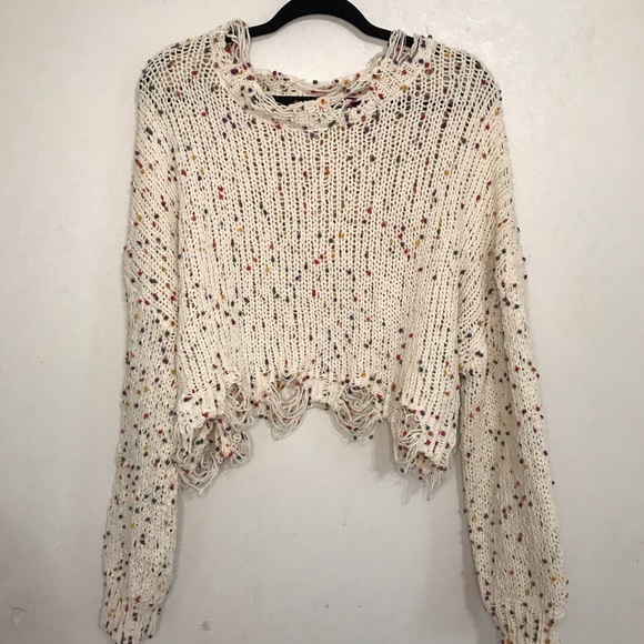 Wild Honey Sweaters - Wild Honey confetti sweater medium